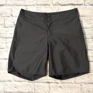 LL Bean Lightweight Quick Dry Shorts Plain Front Charcoal Gray Women’s Size 4